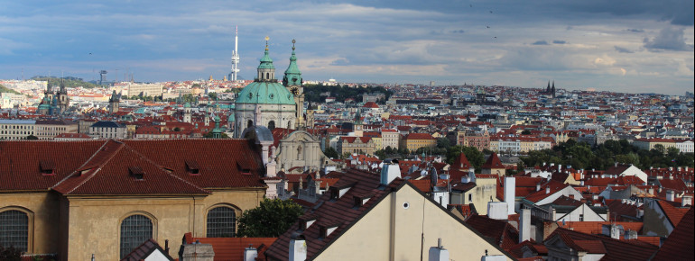 Von hier oben hat man einen wunderbaren Blick über Prag.