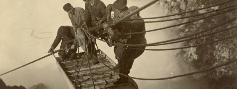 Bau 1927/28 Materialseilbahn