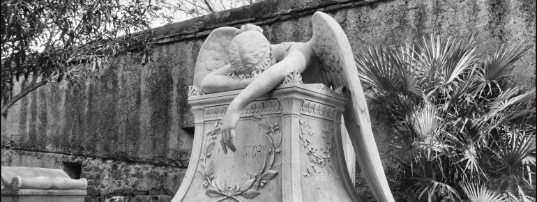 Der Angel od Grief trauert am Grab des amerikanischen Bildhauers William Wetmore Story.