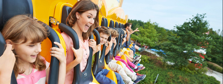 Das Ravensburger Spieleland liegt in der Nähe vom Bodensee.