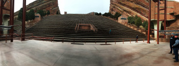 Blick von der Tribüne des Amphitheaters. Es muss ein einmaliges Gefühl sein, in dieser Kulisse als Künstler vor seinen Fans zu stehen.