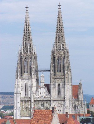 Die zwei Türme des Regensburger Doms