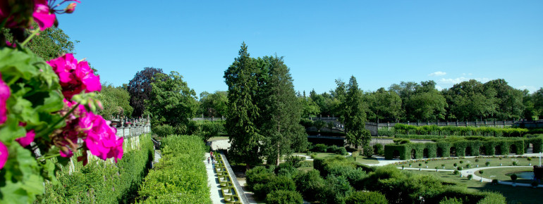 Auf den Beetflächen des Hofgartens wird zum Teil sogar Gemüse angebaut.