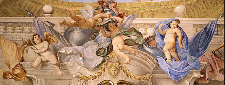 Fein gearbeitete Malereien