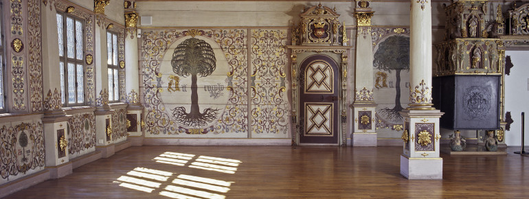 Der goldene Saal mit seinen prunkvollen Verzierungen gilt als Highlight des Residenzschlosses.