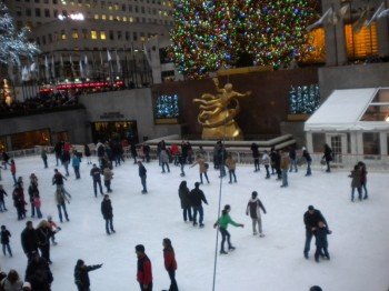 Eislauffläche vor dem Rockefeller Center