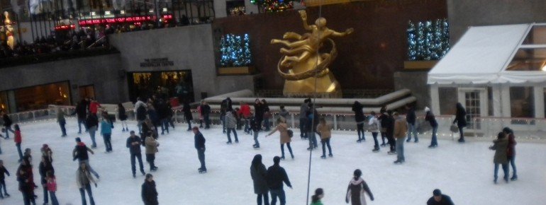Eislauffläche vor dem Rockefeller Center