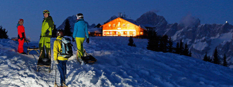 Nachtrodeln auf der Hochwurzen bei Schladming