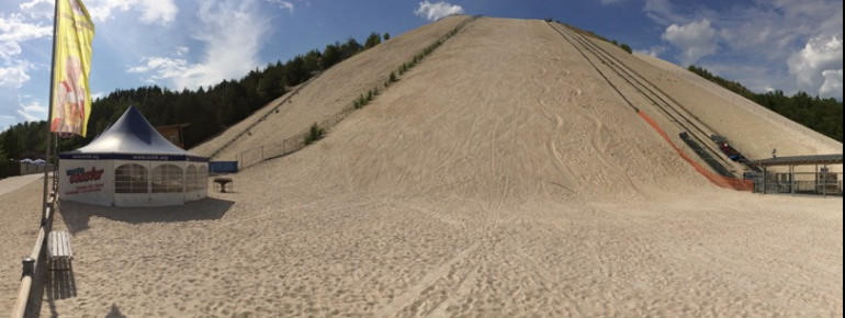 Der Monte Kaolino eignet sich auch für das etwas andere Skivergnügen.