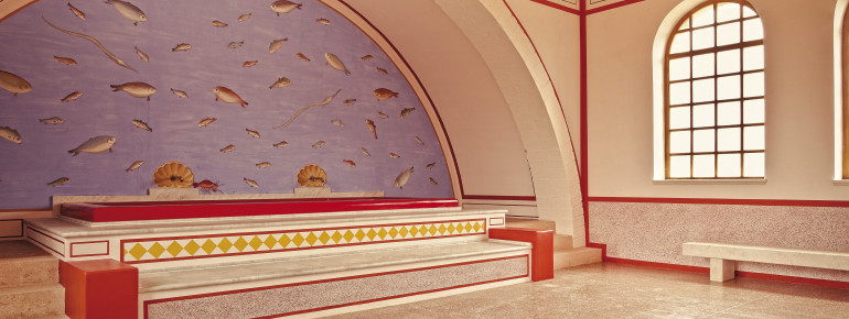 Die römische Therme bedeckt eine Fläche von rund 1.500 Quadratmeter.