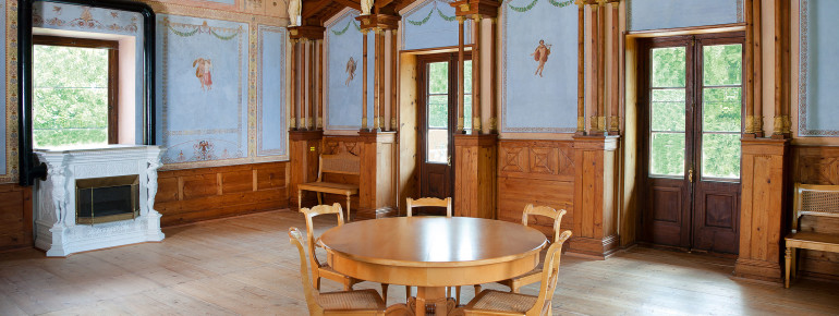 So sieht das gemütliche Innere des Casinos aus.