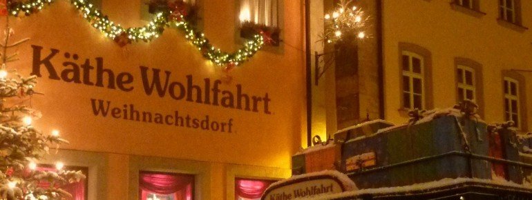 Auch das Käthe Wohlfahrt Weihnachtsdorf ist einen Besuch wert!
