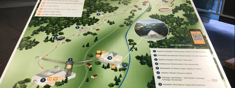 Übersichtsplan der Salzwelten Hallstatt