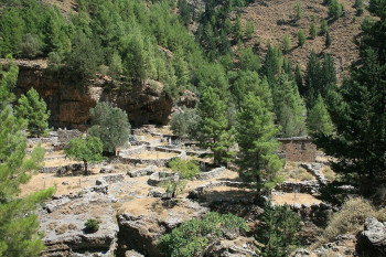 Alte Siedlung im Samaria nationalpark