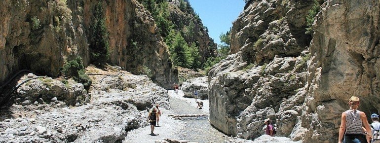 Weg durch die Samaria Schlucht