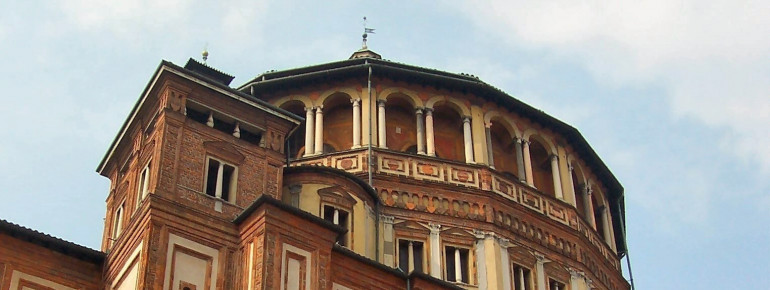 Die Apsis der Santa Maria delle Grazie