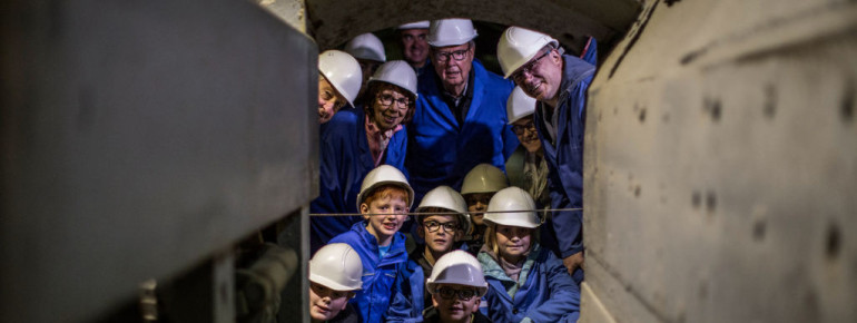 Im Besucherbergwerk lernt man die Technik des Bergbaus kennen.