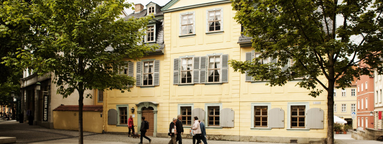 Hier lebte Friedrich Schiller von 1802 bis zu seinem Tod 1805.