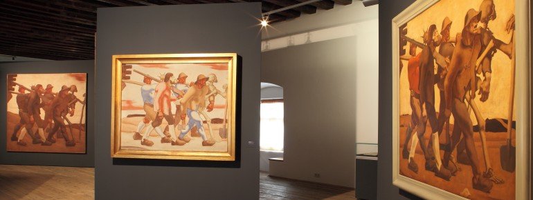Der Maler Albin Egger-Lienz setzt sich in seinen Werken auch mit dem Krieg auseinander