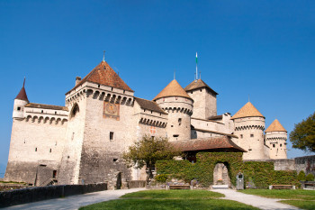 In der Burganlage gibt es vier Schlosshöfe.