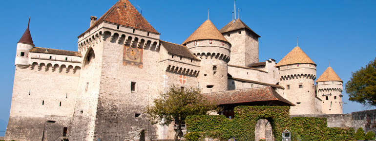 In der Burganlage gibt es vier Schlosshöfe.