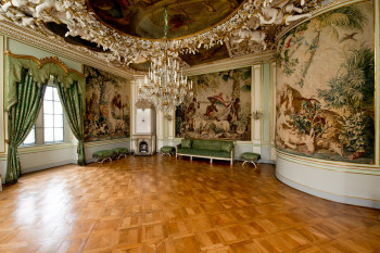 Das Gobelinzimmer diente einst als Schlafgemach der Herzogin Susanne Elisabeth.