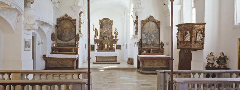 Die Schlosskapelle bildete das religiöse Zentrum der Residenz.