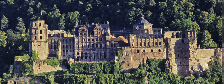 1 Million Besucher aus der ganzen Welt kommen jedes Jahr zum Schloss in Heidelberg.