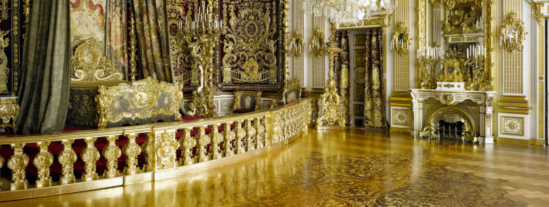 Das Paradezimmer im Schloss Herrenchiemsee.