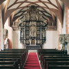 Der Altar in der Schlosskapelle wird mithilfe von Ton- und Lichtinstallationen zum Leben erweckt.
