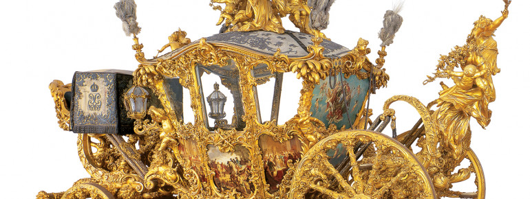 Neuer Gala-Wagen König Ludwigs II. im Marstallmuseum des Schloss Nymphenburg