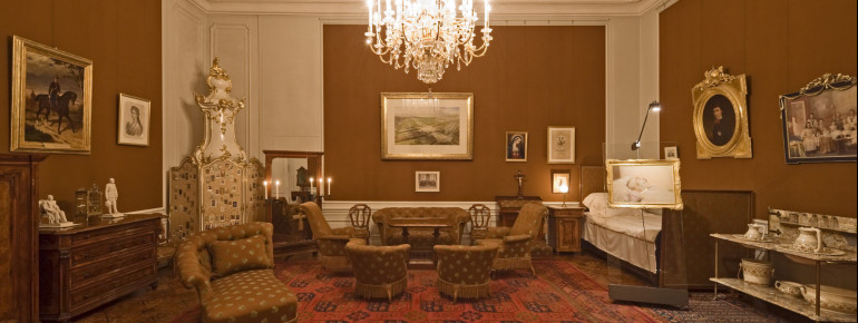 Blick in das Schlafzimmer des Kaisers Franz Joseph.