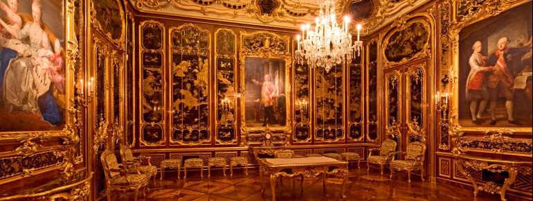 Das Vieux-Laque-Zimmer diente seit 1765 als Gedächtnisraum.