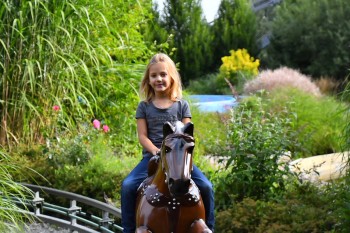 Die Pferdereitbahn ist der Hit unter den Kleinen.