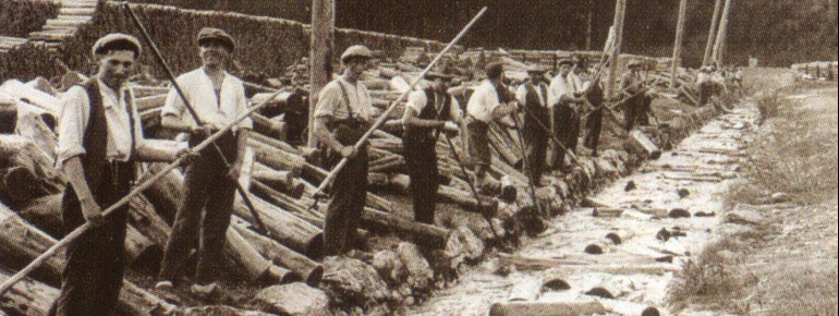 Schwemmen in der Blütezeit des Kanals