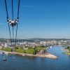 Der Blick von den Gondeln aus zeigt die Wahrzeichen der Stadt.