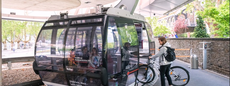 Die Mitnahme von Fahrrädern ist in den Kabinen kein Problem.
