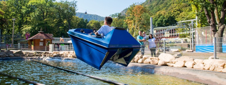 Bauchkribbeln im Nautic Jet auf der Spaßinsel.
