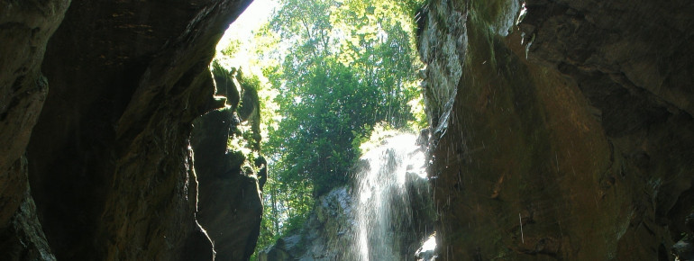Die Klamm entstand vor Tausenden von Jahren