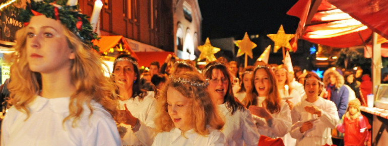 Am 13.12. wird in nordischer Tradition das Luciafest gefeiert.