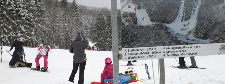 Übersicht Skigebiet Voithenberg