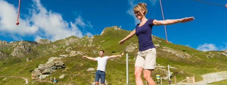 Impressionen des Slackline Parks