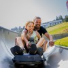 Kinder bis acht Jahren dürfen gemeinsam mit einem Erwachsenen rodeln.