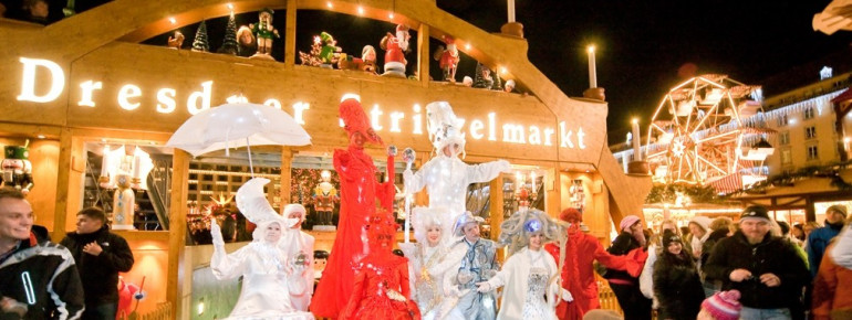 Buntes Treiben in Dresden