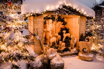 Auch eine Krippe darf nicht fehlen in Obertauern.