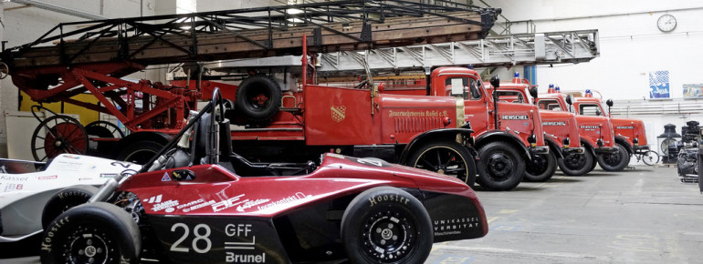 In den Backstein-Hallen des ehemaligen Lokomotiven-Werk II hat der Verein Technik-Museum Kassel Ausstellungsräume eingerichtet.