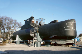 Das U-Boot U9 der Bundesmarine.