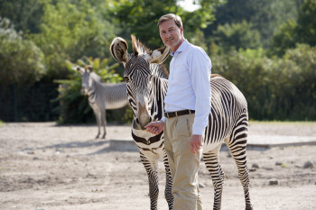 Tierparkdirektor Dr. Andreas Knieriem setzt sich unter anderem für weitere Zebraarten im Tierpark ein.