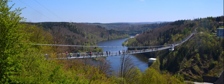 Bei ihrer Eröffnung war die Titan RT die längste Hängebrücke Deutschlands.