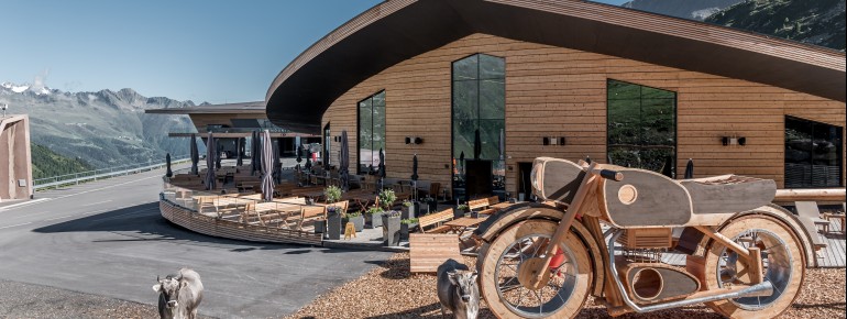 Das Top Mountain Motorcycle Museum befindet sich direkt an der Timmelsjoch Hochalpenstraße.